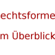 Rechtsformen im Überblick